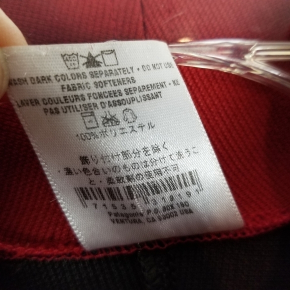 Patagonia Men's Size Medium 1/2 Zip Pullover Jacket Layer Orange Gray Flaws USA - Picture 7 of 13